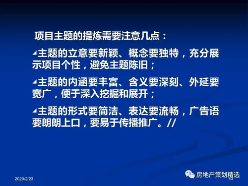 房地产项目主题策划 整合项目策划与公关服务的战略蓝图